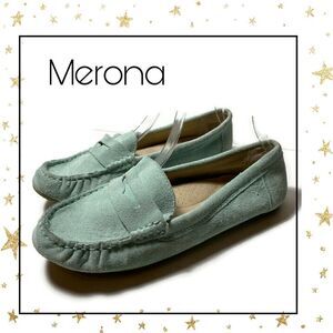 Merona Mint Suede Leather Slip-on Loafers 7.5